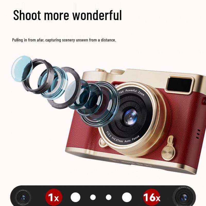 48MP HD Flip Screen Camera - Perfect for Students, Popular Campus Model for Photos and Videos