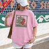 Strawberry Cottagecore Shirt Vintage Botanical Strawberry Tee Garden Fruit Block Print TShirt Berry Plant Graphic Unisex Tshirt