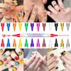 Waterproof Nail Art Pen 12/24 Color Nail Art Marker Quick Drying Pen DIY Nails Art Portable Art Tools for Home Salon