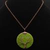 Retro Tree of Life Necklace: Ice Crack Resin Pendant for Women’s Sweater Chain - N751