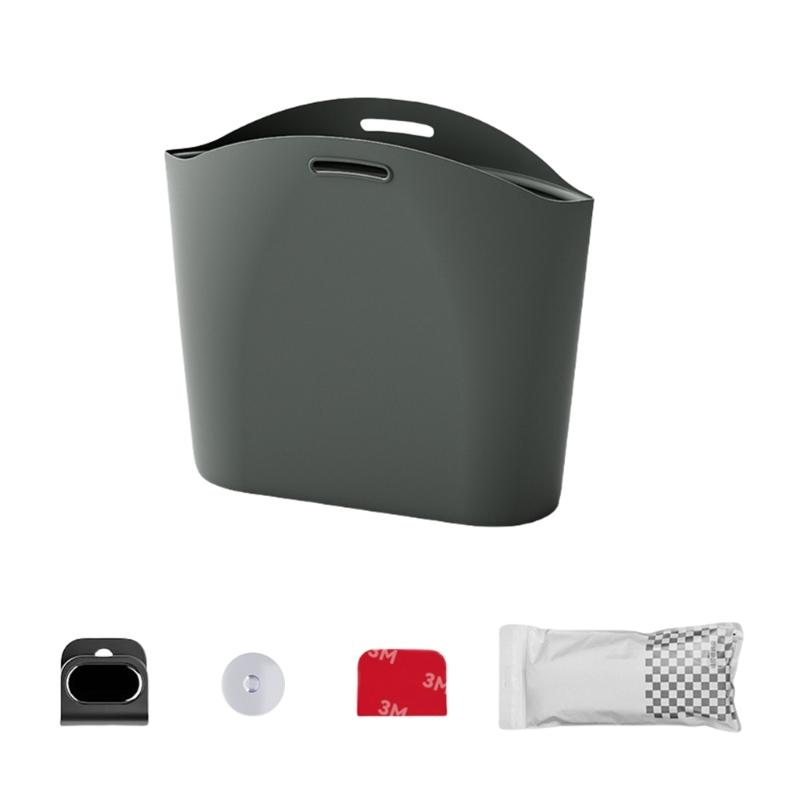 

Car Garbage Holder Storage Bag Organizers for Trash & Accessories, Silicone Hanging Foldable Waste Bin, Space Efficient