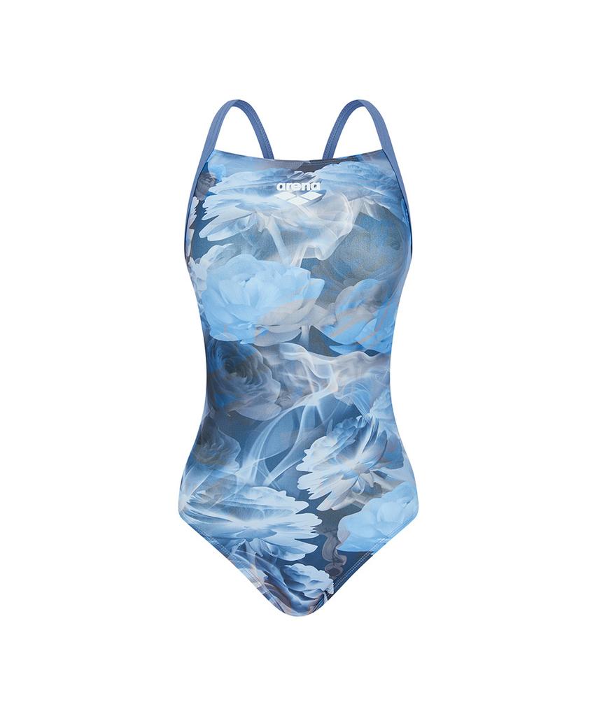 Alena Blooming Mist Dress Double Cross Strap Tie-Back A6Sl1Lo63Blu