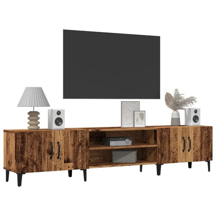VidaXL TV Cabinet Old Wood 180x31.5x40 Cm Engineered Wood, Tv Stand, Media Cabinet, Hifi Cabinet, Tv Unit, Unit 857143