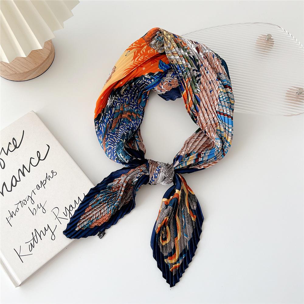 70cm Fold Square Scarf Women Spring Summer Fashion Bandanas Bag Hat Head Hair Shawl Wraps