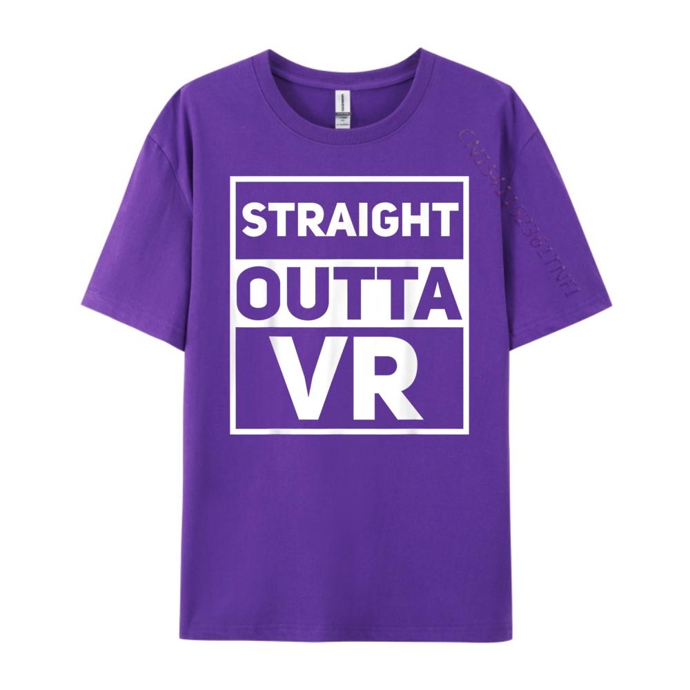 Straight Outta Vr Virtual Reality Gamer Athlete Printed TShirt Band Tshirts Cinco de Mayo Mens Tshirt