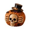 Halloween Decor Candy Jar In Ceramic with Open Top, Wrapped Treat Dispenser Box for Entryway Surfaces, Counters, and Party Dessert Tables