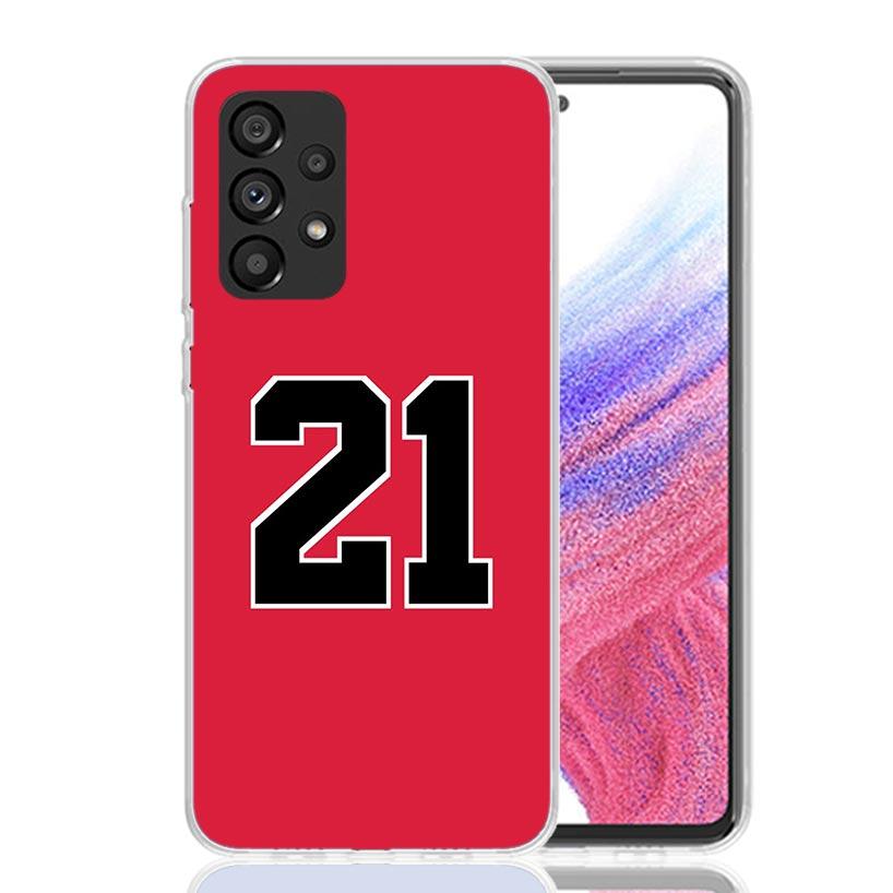 Basketball 23 24 8 Number Case Phone Cover for Samsung Galaxy A17 A16 A15 A14 A13 A56 A55 A54 A53 A36 A35 A34 A33 A26 A25 A24 A2