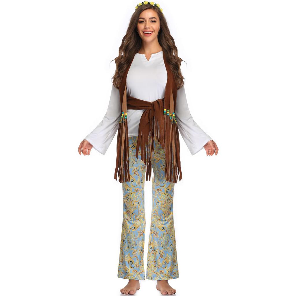 New disco for Halloween, medieval Indian party costume, stage costume