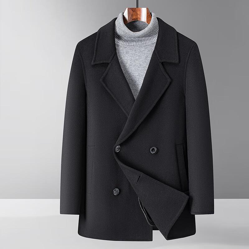 

FAPAI Men s Merino Wool Suit-Style Double-Faced Coat XL