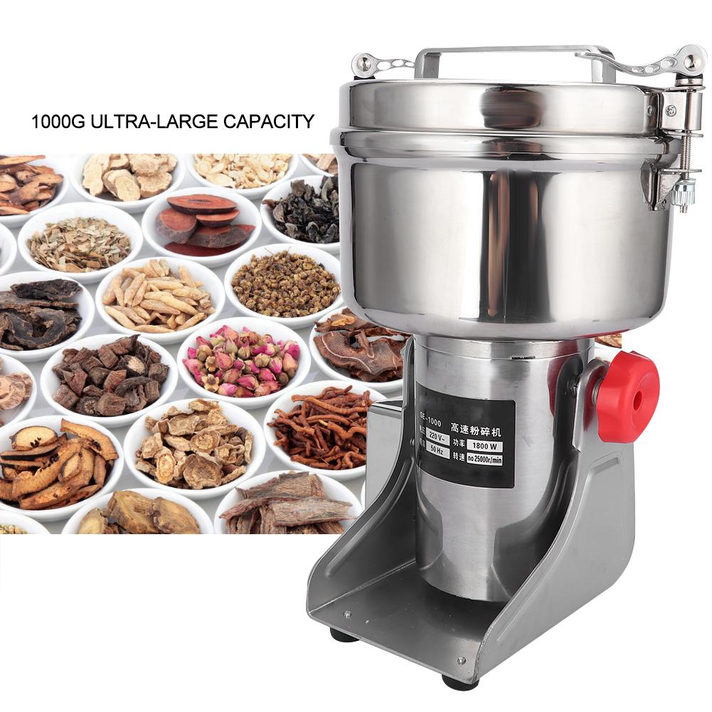 1000g Mini Electric Grinder Household Dry Grinding Whole Grains Chinese Herbal Grinding Machine