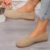 Women's New Large Size Hollow Low Top Single Shoes Retro Soft Sole Breathable One Foot Pedal Lazy Shoes Doudou Shoes