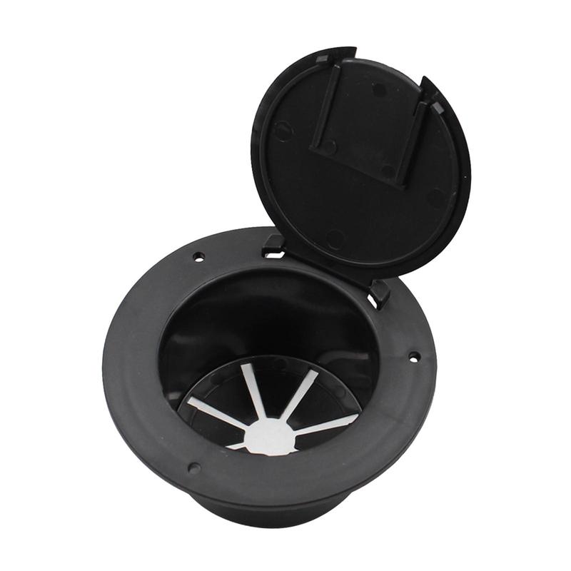 RV Electrical Cable Hatch 5inch with Lid Power Cable Cord Hatch Cover Round Accessory for Trailer Yacht Camper Boat Truck
