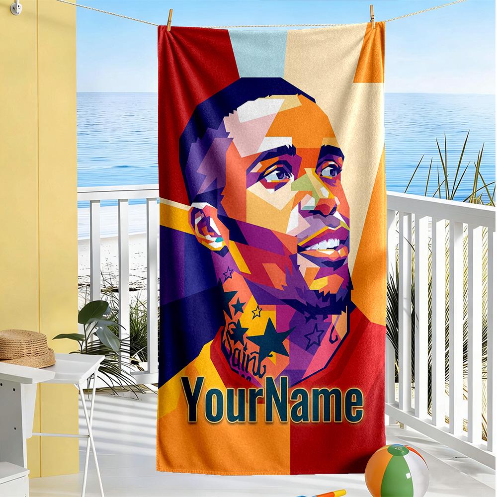 Galatasaray Personalized Text Beach Towel Quick-Dry Soft Microfiber