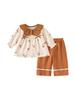 Spring & Autumn Baby Clothes: Long Sleeve & Pants Set for Girls, Pure Cotton, Stylish Two-Piece Outfit, Ages 0-6 Years
