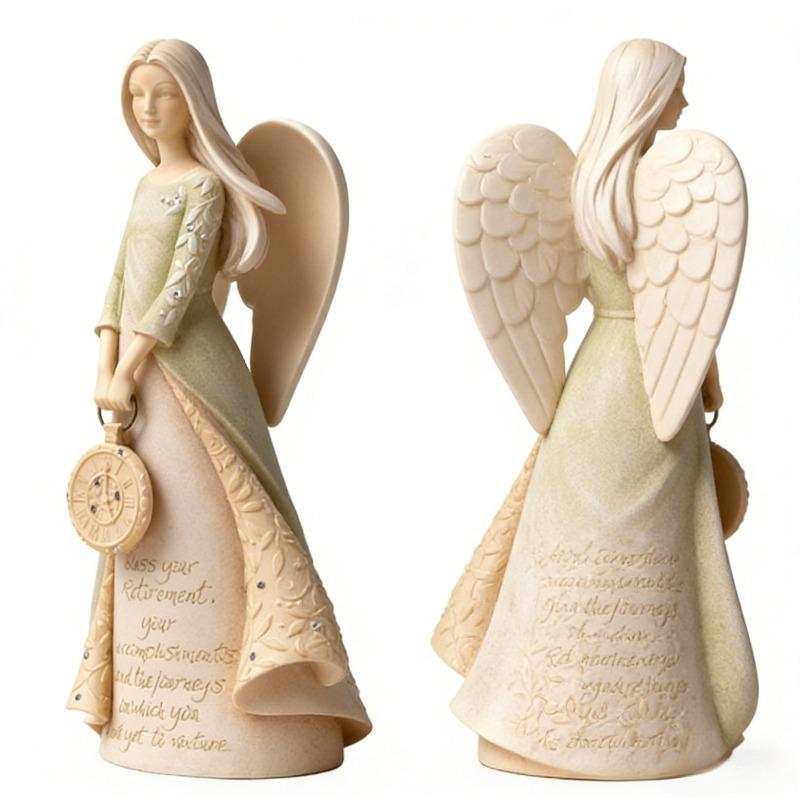 1 st Ängel Hartsfigur Heminredning Sovrum Vardagsrum Arbetsrum Entré Prydnad Kontor Skrivbordsdekoration Staty Perfekt Gåva