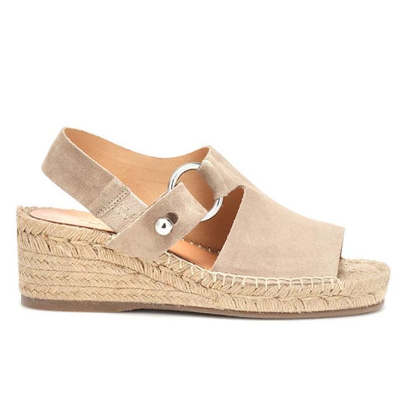 Womens Beach Summer Sandals Platform Espadrille Shoes Thick Bottom Fish Mouth