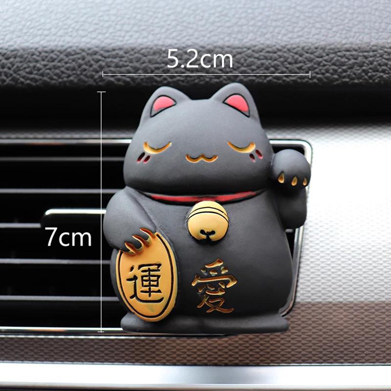 

Милый Lucky Cat автомобильный освежитель воздуха на выходе вентиляционное отверстие зажим для духов диффузор для ароматов смола авто аксессуары для интерьера без аромата 1pc