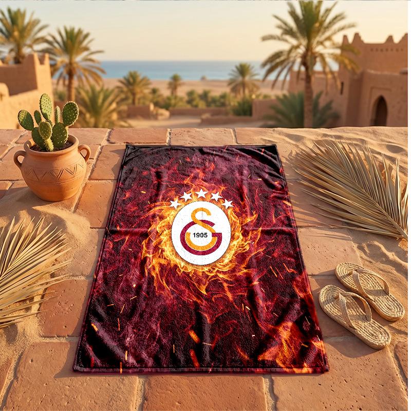 Galatasaray FC Druck Mikrofaser Strandtuch Schnelltrocknend Saugfähig Großes Handtuch für Strand Schwimmen Reisen