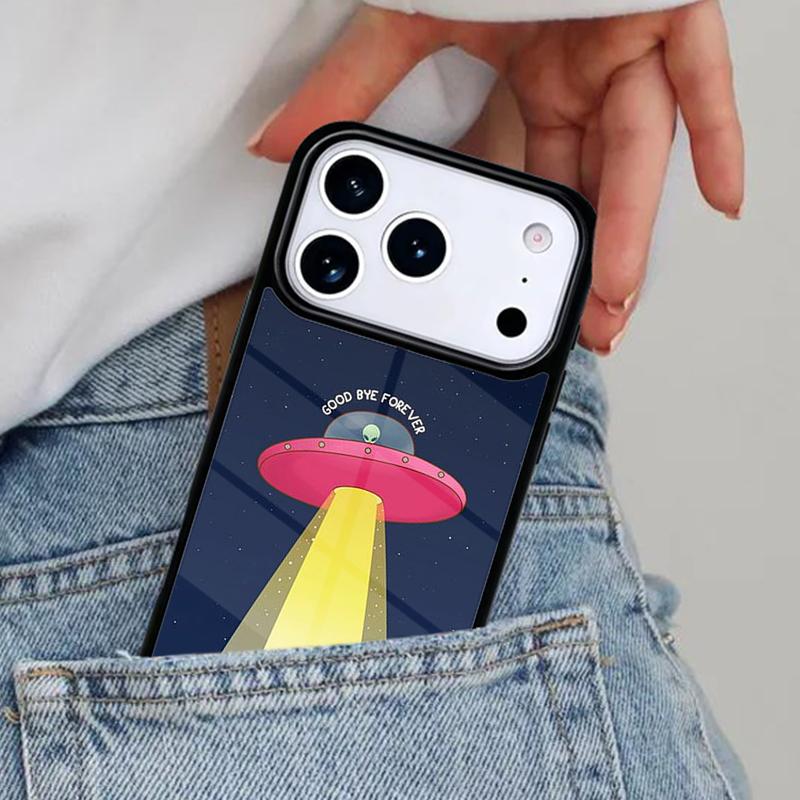 Aesthetics Alien Space Vaporwave Phone Case for iPhone 16e 15 14 13 12 17 Pro Max Plus Air 17pro Cover Coque