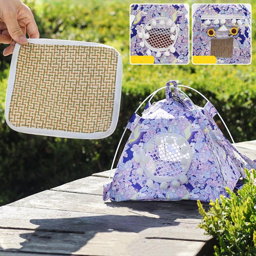 

Rainproof Parrot Habitat Cave Breathable Hanging Tent Bird Nest Hanging Cage Bird Standing Rest фиолетовый