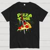 Pizza Time Cotton Summer Casual Cool Loose T-Shirt