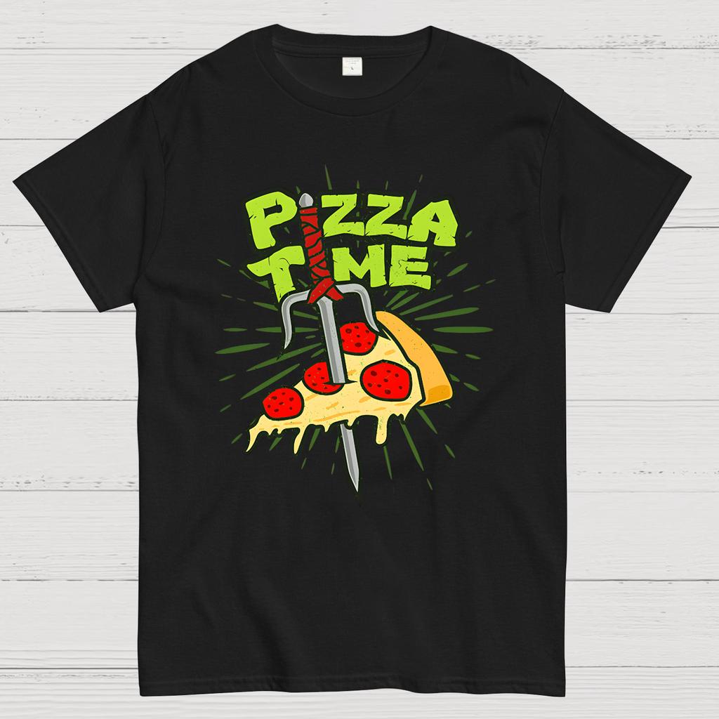 Pizza Time Cotton Summer Casual Cool Loose T-Shirt