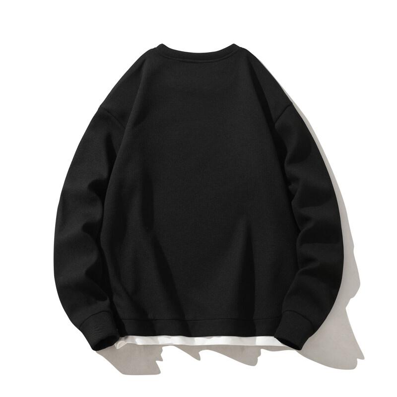 2025 Spring Men Waffler Hoodie Men Hip Hop Sweatshirt Streetwear Casual Fashion Men Korean Harajuku Loose Pullover Hoodies