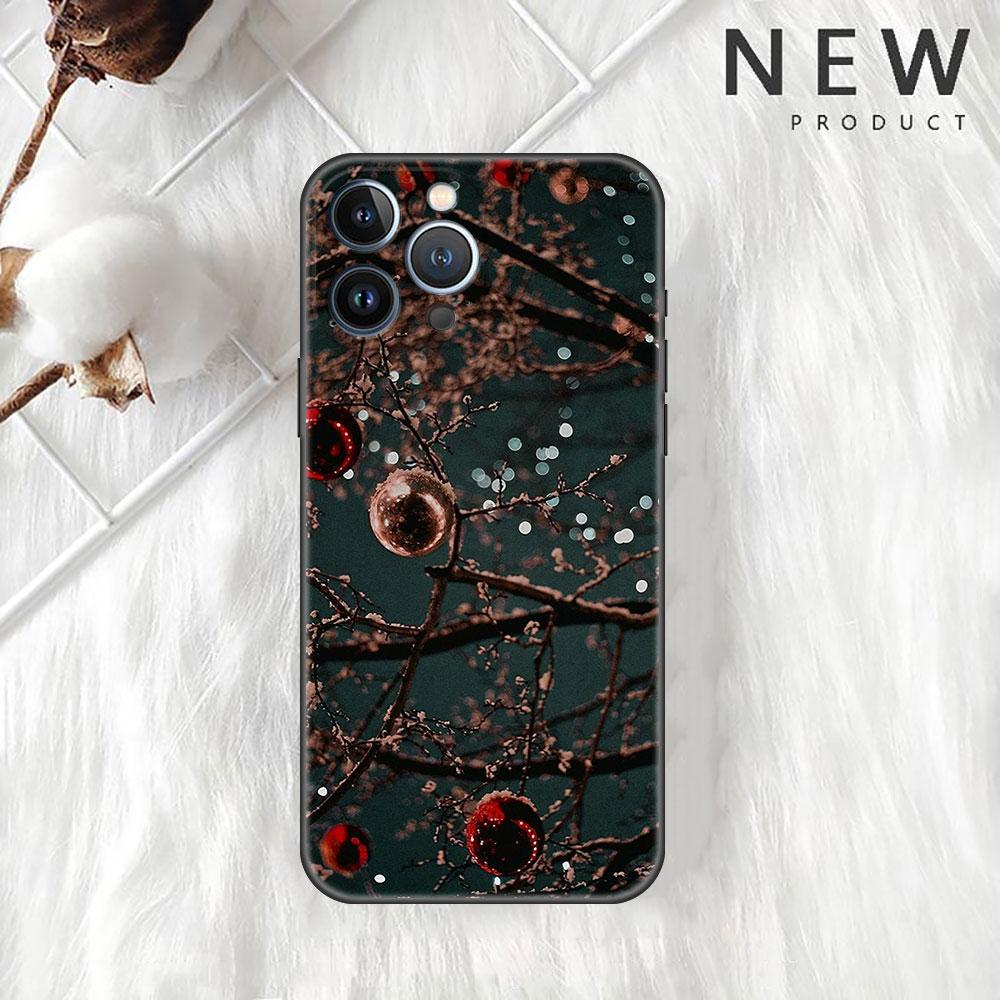 Husă de Crăciun Pentru Apple iPhone 14 11 13 12 Pro 7 Plus XR X XS Max 6 6S 14Pro Max Husă Telefon din Silicon Negru