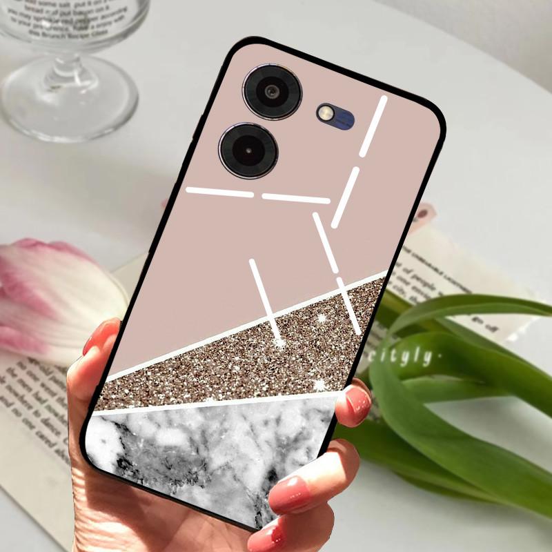 Für Tecno Pova 5 Pro 5G Hülle Pova5 4G Weiches Silikon TPU Handy Rückseite Für Tecno Pova Neo 3 Stoßfester Bumper LH6n Cartoon
