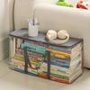 Dustproof Transparent Book Storage Bag Visual Toy Storage Box Books Collection Container  Office