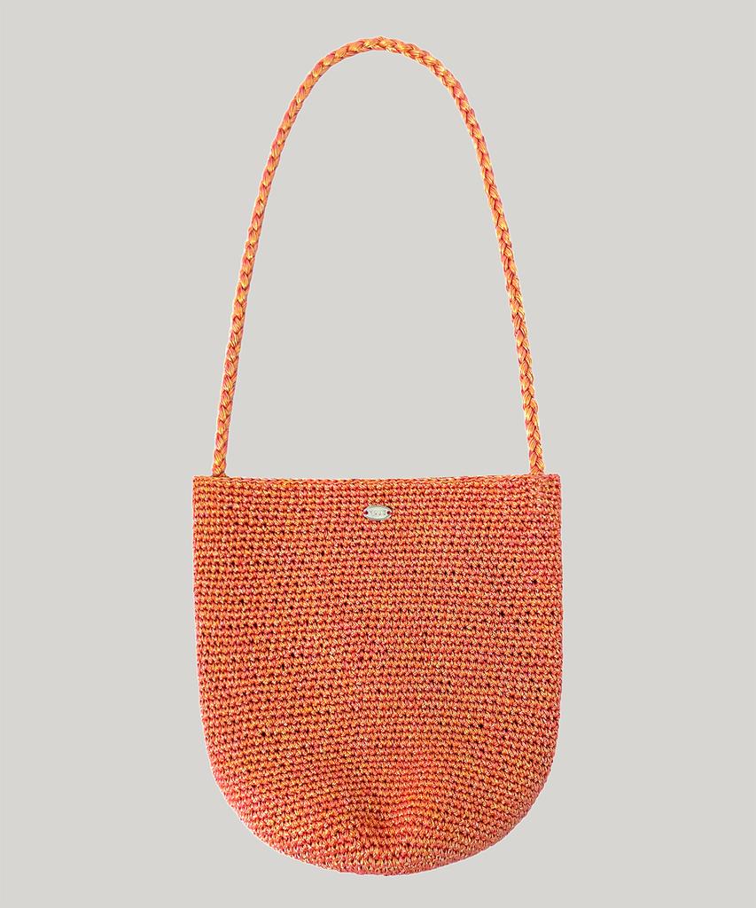 Maug Glowing Handmade Net Shoulder Bag Coral