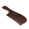 Handmade Green Sandalwood Fine Tooth Comb Massage Detangling Hair Brush B