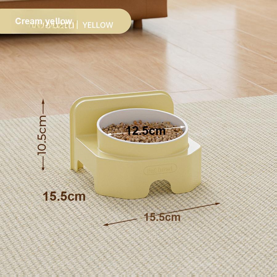 Simple Pet Food and Water Bowl Set Anti-Splash Cat Bowl Dog Bowl for Cats and Pets
