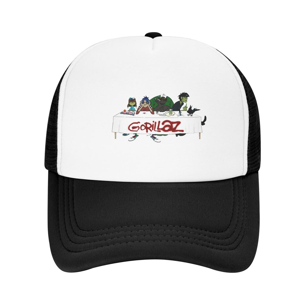 Different  Styles  Members PUNK ROCK Band Music Gorillaz Family Mesh Baseball Cap Women Printing Unisex Beach Sun Hat Peaked Cap