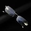 Fashion Men Glasses Blue Light Blocking Reading Cutting Rimless Eyeglasses Frame Anti Fatigue Hyperopia Presbyopic Eyewear