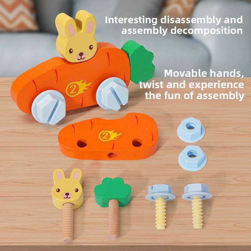 Box Smiling Screw Nut Combination Set Kids Disassemble And Assemble Toys Puzzle