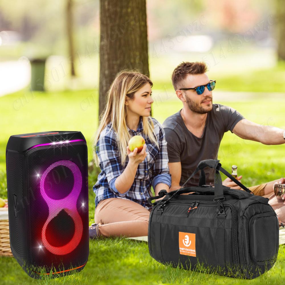 Shockproof Speaker Bag Carry Case for JBL Partybox Club 120 Speaker Travel Storage Case Portable Speaker Carry Tote Bag Backpack