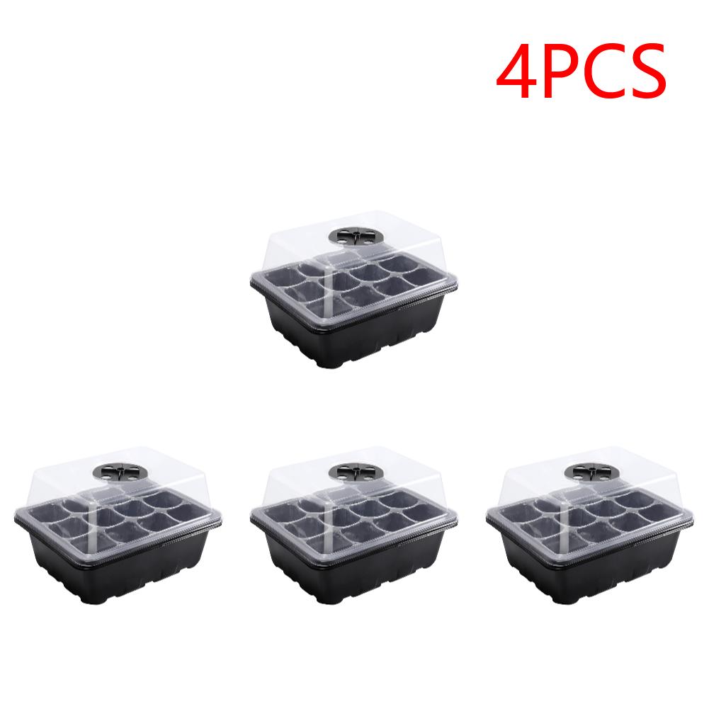 12 Holes Seed Starting Tray with Humidity Dome Plant Germination Starter Tray Succulent Propagation Tray for Succulent Plant