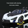 1/24 Scale Mclaren Senna Supercar Alloy Car Model, Simulated Sound and Light Racing, Children's Toy Car Ornaments for Boys Holiday Gifts