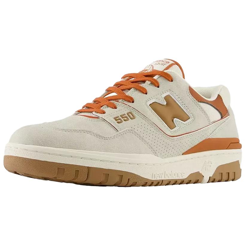 New Balance NB 550 Comode Antiscivolo E Traspiranti Scarpe da Golf Basse da Uomo Beige Arancione MG550SD