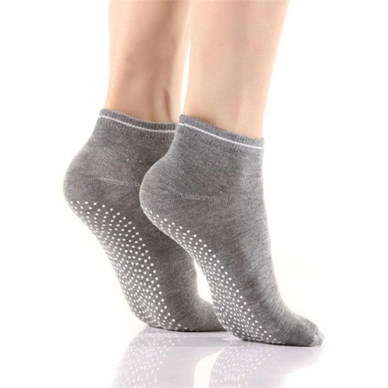 Women's Non-Slip Yoga & Sports Socks – Candy Color, Indoor/Trampoline/Boat Use