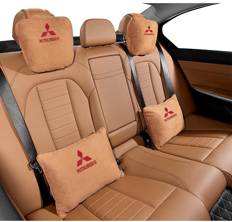 Mitsubishi-Compatible Car Headrest and Lumbar Support Pillow, Maybach Style