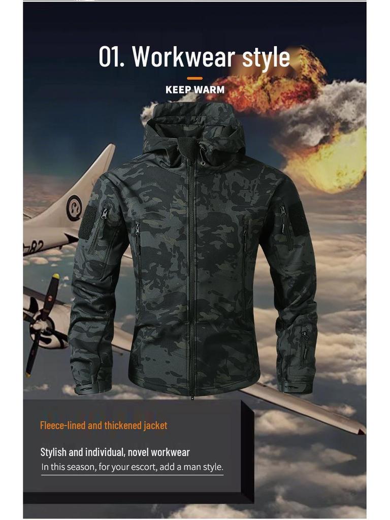 Męska taktyczna kurtka softshellowa wiatrówka American Tactical - Wodoodporna, wiatroszczelna, wszechstronna