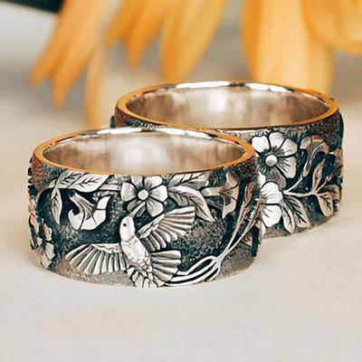 Flower Vine Pastoral Women'S Ring, Natural Style Accessories Finger Ring Jewelry