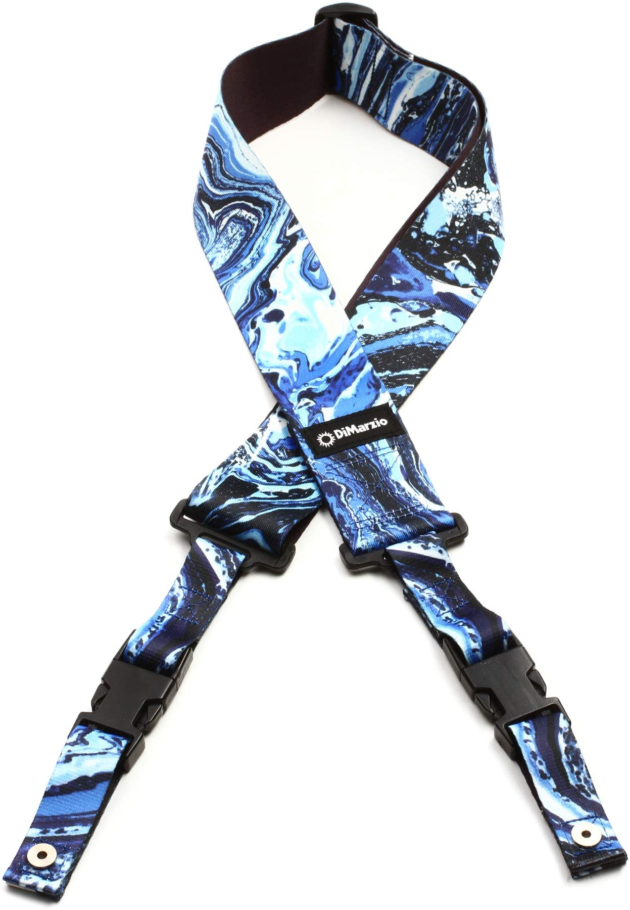 

DiMarzio Steve Vai Signature Cliplock Strap DD2240 Blue Universe синий