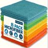 8/16/32 Pack of Microfiber Cleaning Cloths Reusable Non-woven Super Absorbent Non-scratch Rags