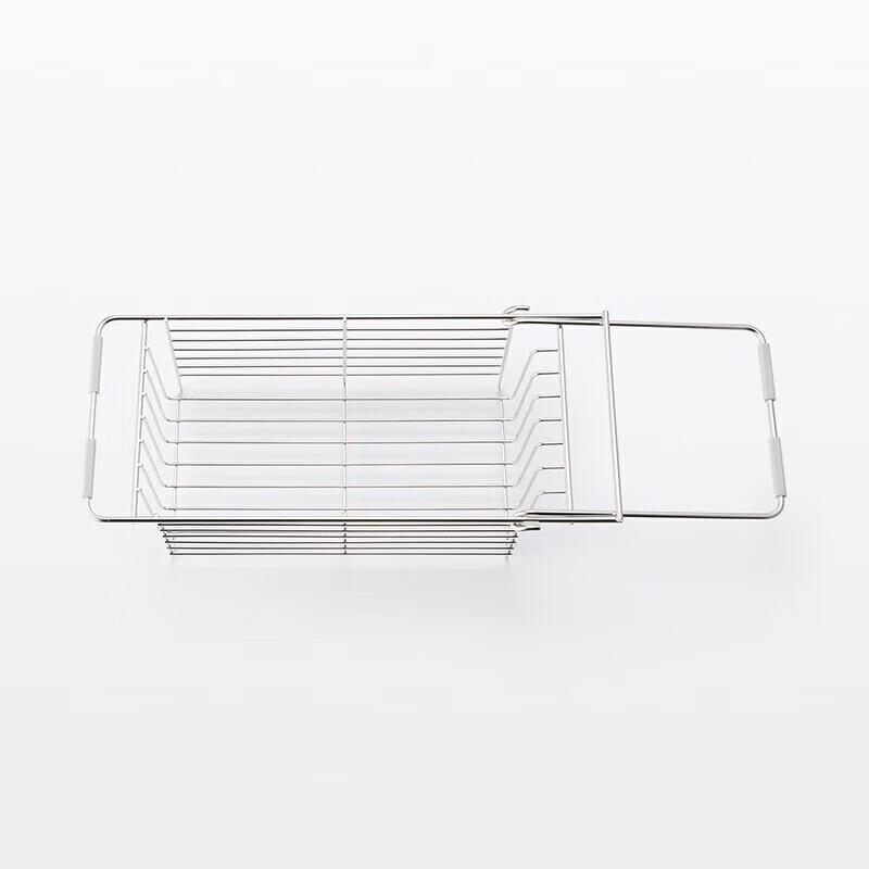 MUJI Retractable Stainless Steel Sink Drainer Basket