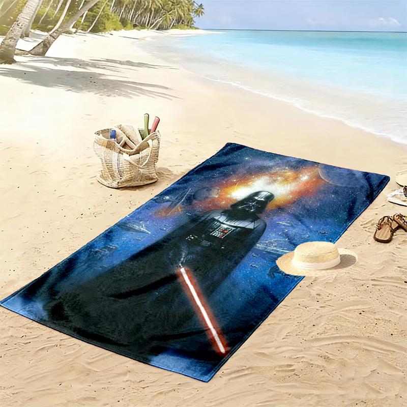 Mandalorian Print Beach Towel, Large Soft Quick Dry Towel for Beach Camping Swimming