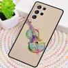 Musical Notes Violin Classical Soft Silicone Phone Case For Samsung Galaxy Note 10 Pro S26 S25 S24 S23 S22 S21 Plus Ultra Cover