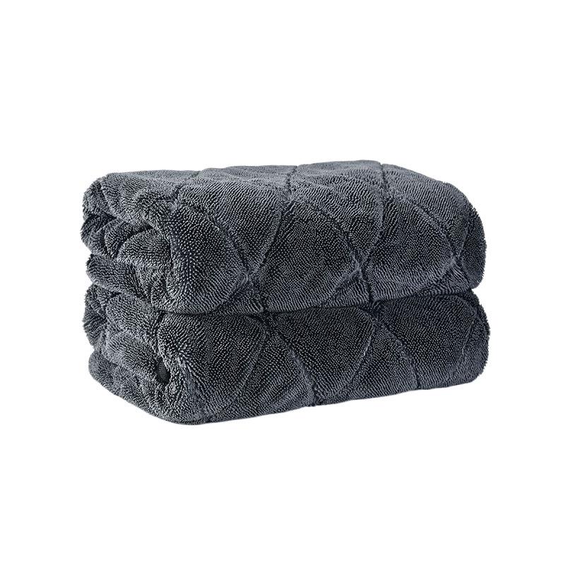 Compact Braid Water-Absorbing Car Wash Towel – Lint-Free, Durable Cleaning Cloth Diamond Pattern Edged 30x40